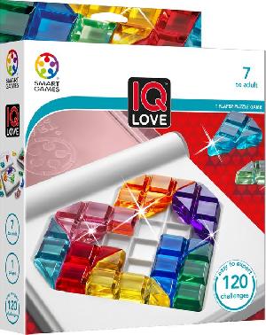 Bekijk leuke cadeautip : SmartGames - IQ Love - 120 opdrachten - puzzelspel - Valentijn